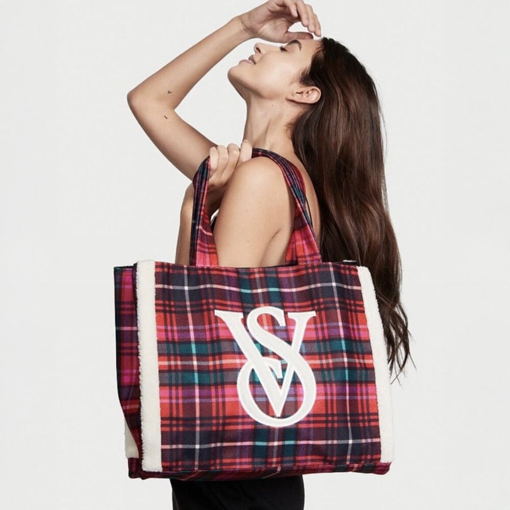 Victoria's Secret Plaid Tote - NWT